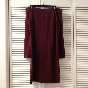 Vince Camuto off shoulder knit dress